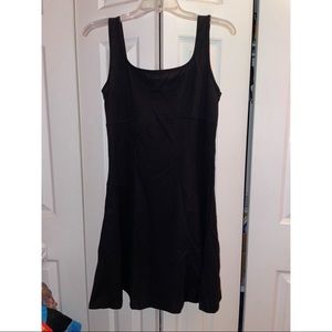 SHEIN solid square neck mini skater dress